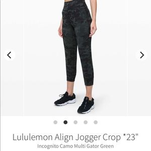 Lululemon align crop joggers